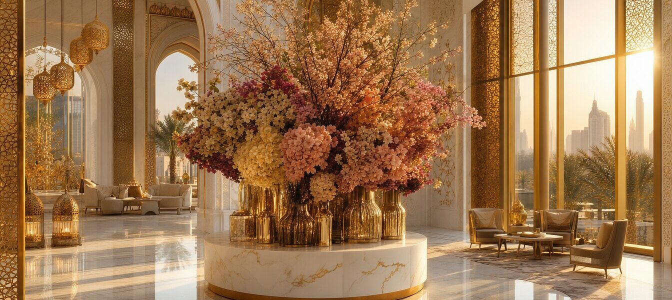Dubai’s Opulent Floral Design: Luxury Blooms for Sophisticated Spaces