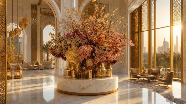 Dubai’s Opulent Floral Design: Luxury Blooms for Sophisticated Spaces