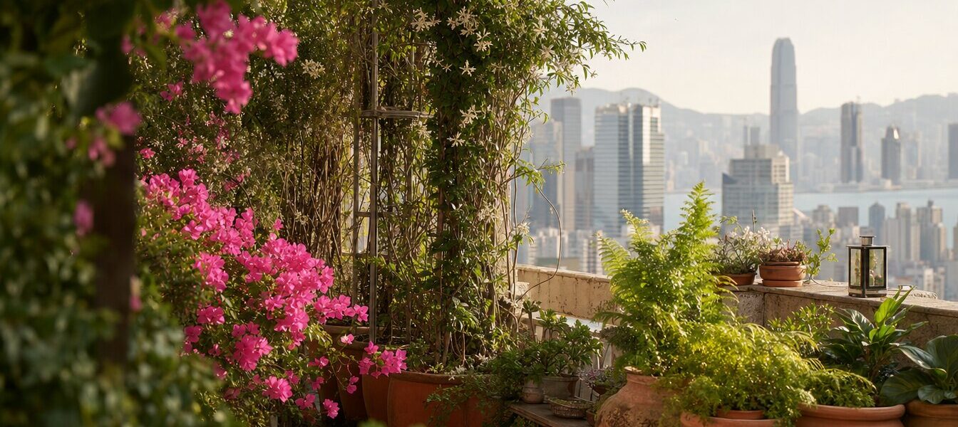 A Rooftop Garden in Central: One Couple’s 400-Square-Foot Urban Oasis
