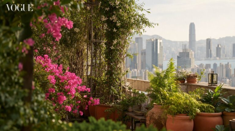A Rooftop Garden in Central: One Couple’s 400-Square-Foot Urban Oasis