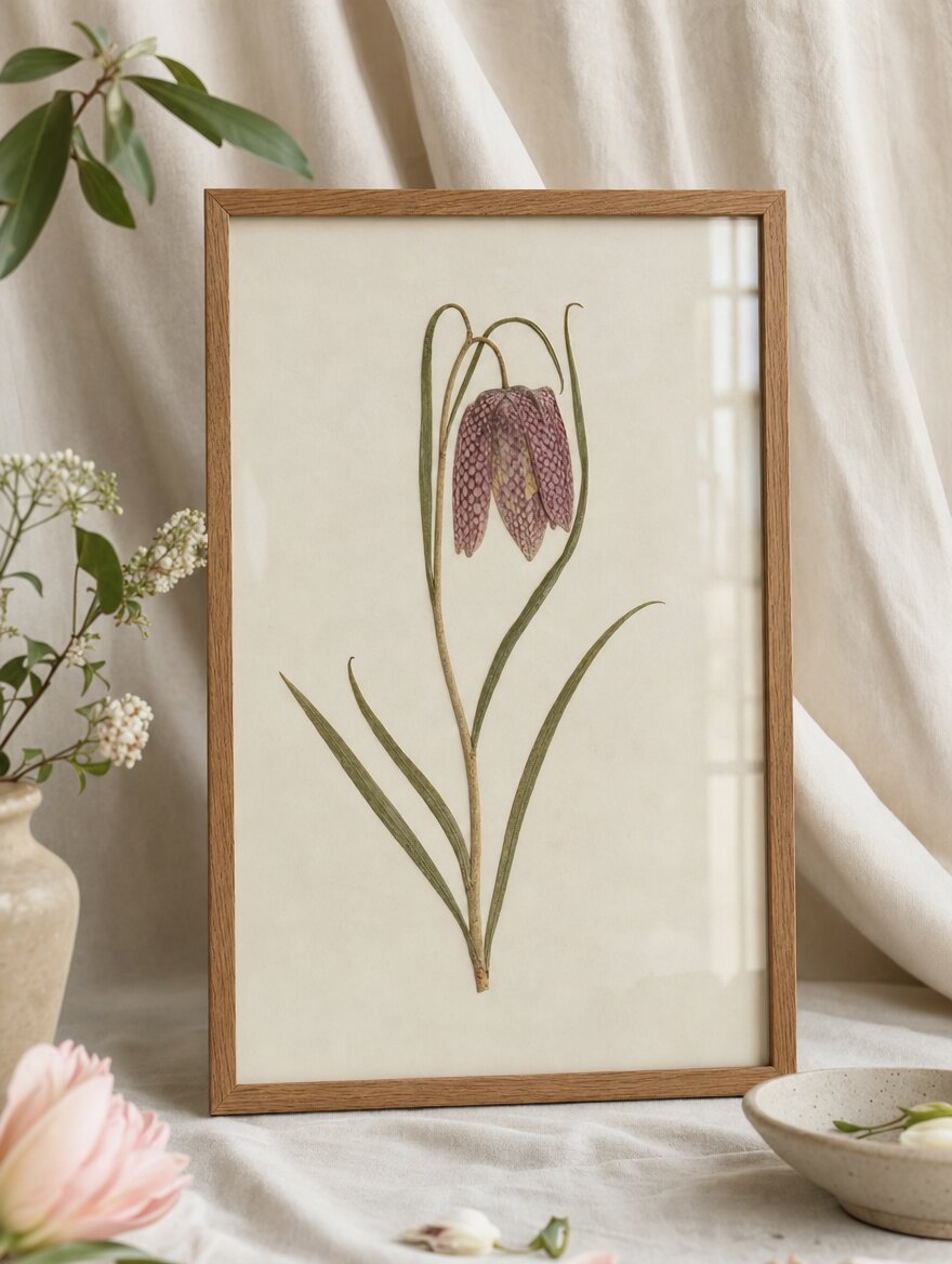 Fritillaria Herbarium Print